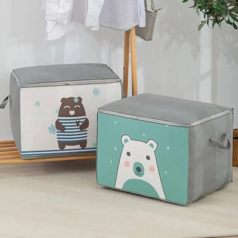 طاقم حقيبتين تخزين الملابس و الفراش عصرية قابلة للطي و مقاوم للماء  -  (2)Sac de rangement