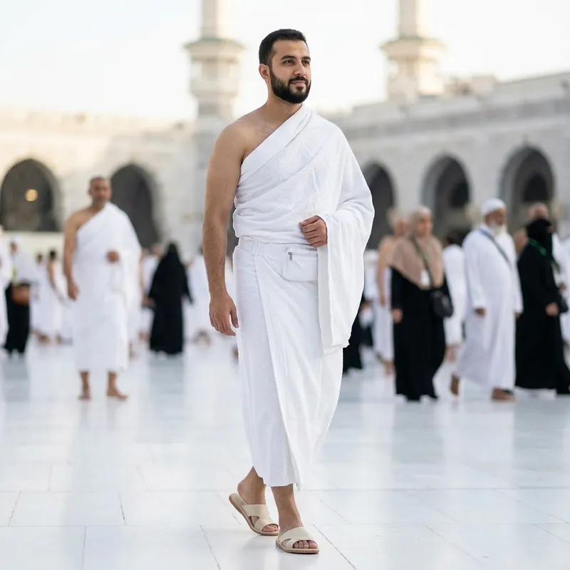  طاقم إحرام النخبة للحج والعمرة بجودة مضمونة فاخر 100%  قطن طبيعي راحة تامة تعينك على الخشوع 🕋✨    