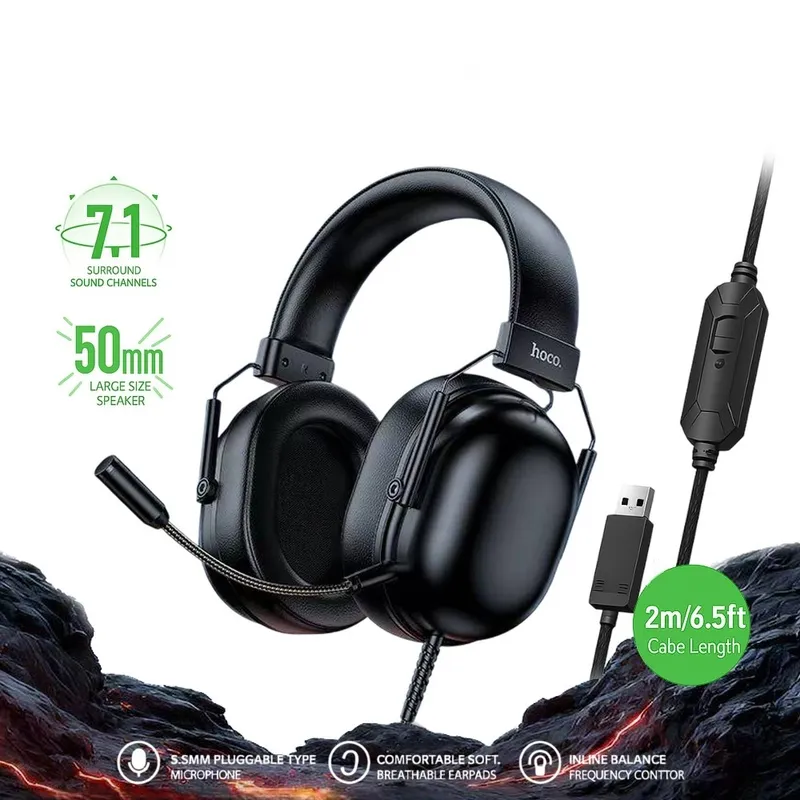   Casque HOCO Gaming 7.1 USB 0riginal - 