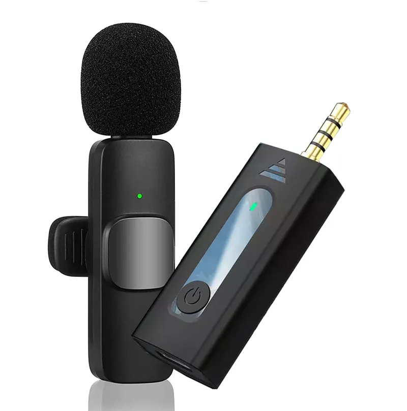 طقم ميكروفون لاسلكي احترافي عالي الجودة - Intelligent Wireless Microphone K35
